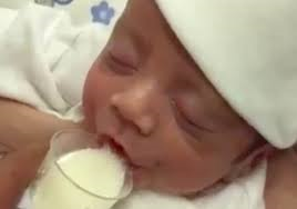 Syringe and cup feeding your baby